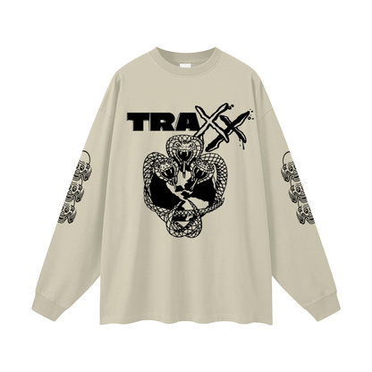 Snake Logo Oversized Unisex Long Sleeve T-Shirt