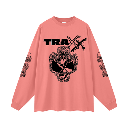 Snake Logo Oversized Unisex Long Sleeve T-Shirt