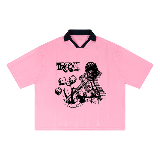 Unisex Striped Boxy Soccer Jersey