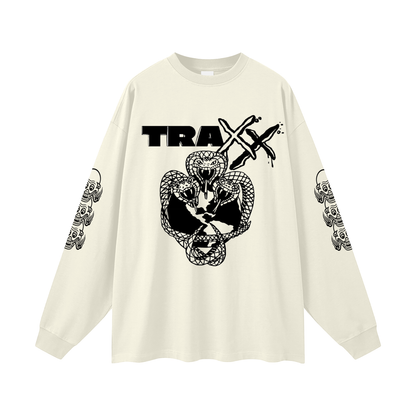 Snake Logo Oversized Unisex Long Sleeve T-Shirt