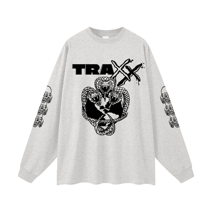 Snake Logo Oversized Unisex Long Sleeve T-Shirt